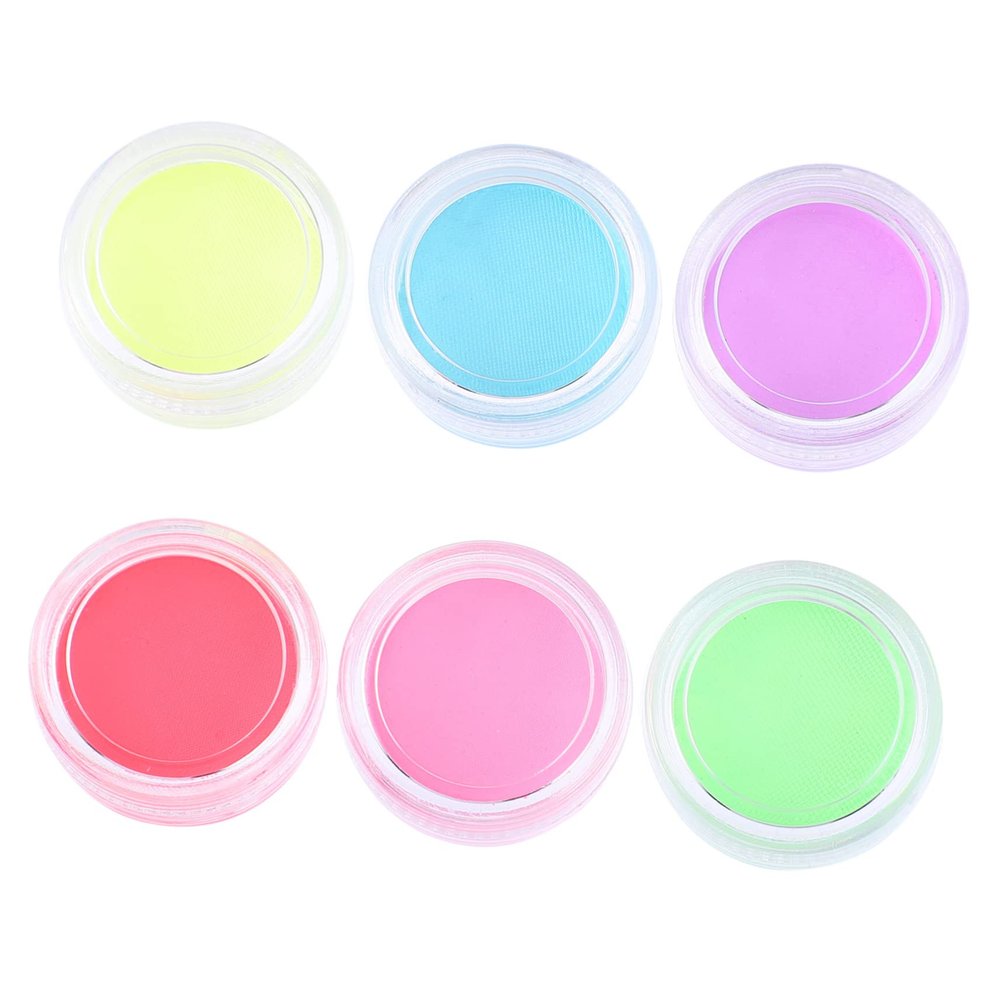 CALLARON 6Pcs Party Fluorescent Eye Liner Smudge Colorful Gel Eyeliner Kit for Face Body Makeup Design Portable Eye Shadow