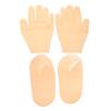 FRCOLOR Moisturizing Gloves and Socks Hands and Feet Care Gel Treatment for Dry Skin Overnight Hydrating Gloves and Socks Non Slip Reusable Spa Moisturizer for Cracked view 1