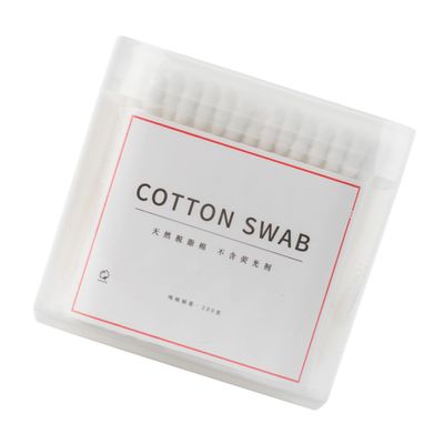 Healvian 200Pcs Double Headed Cotton Swabs Versatile Makeup and Cleaning Buds with Paper Stick for Daily Use Travel and Beauty Salon Cotton for Ear and Cosmetic Care