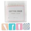 Healvian 200Pcs Double Headed Cotton Swabs Versatile Makeup and Cleaning Buds with Paper Stick for Daily Use Travel and Beauty Salon Cotton for Ear and Cosmetic Care view 4