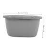 Anneome 2pcs Large Plastic Wash Basin Set Versatile Hand Laundry Tub for Bathroom Salon Hair Washing and Bedside Use Convenient Washbasin for Students and Elderly view 2