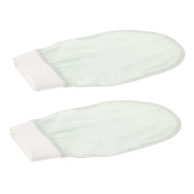 BESTYASH 2Pcs Silk Exfoliating Gloves for Gentle Skin Massage Soft Bath Mitts for Dead Skin Removal for and Travel Use