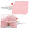 CALLARON 4Pcs Quick Drying Microfiber Dry Hair Towels Super Absorbent Hair Caps for Home Use Solid Hats for Daily Care and Travel Protect Hair from Damage view 3