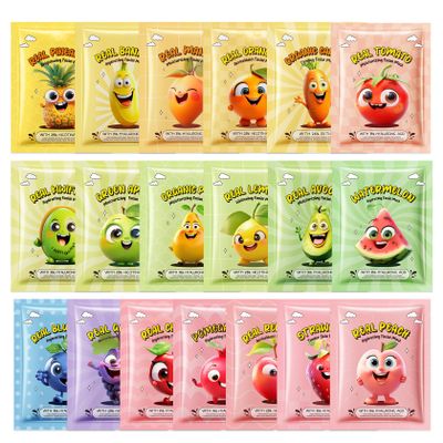 19 Pack Variety Facial Sheet Masks Skin Care Set, Hydrating Bulk Sheet Face Masks Skincare Gifts Set for Women Men, Long Lasting Moisturizing Face Mask Skincare for All Skin Type04)