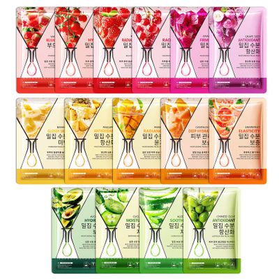 15 Pack Variety Facial Sheet Masks Skin Care Set, Hydrating Bulk Sheet Face Masks Skincare Gifts Set for Women Men, Long Lasting Moisturizing Face Mask Skincare for All Skin Type05)