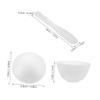 Beavorty 1Set Silicone Face Mask Mixing Bowls Kit with Applicator DIY Mud Mask Bowl for Skincare Lightweight Portable Silicone Facial Mask Making Tools for Home Travel view 2