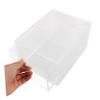 3Pcs Stackable Desk Drawer Organizer Clear Makeup Storage Case for Vanity Bathroom Sundries Organizer with Convenient Drawer Access view 3
