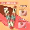 2-in-1 Creamy Face Cheeks Contour MakeupDual-Ended Blush and Bronzer StickBlush StickButter RadianceMulti-Use Makeup Cream Blush StickSmooth Hydrating Formula,All day wear, Easy Application(03#) view 4