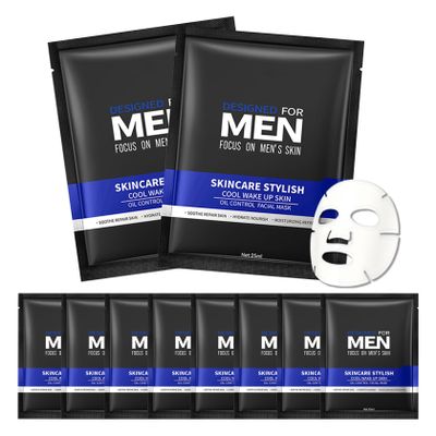 10 Pack Variety Facial Sheet Masks Skin Care Set, Hydrating Bulk Sheet Face Masks Skincare Gifts Set for Men, Long Lasting Moisturizing Face Mask Skincare for All Skin Type15)