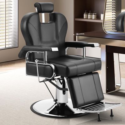 Hicomony Professional Barber Chair for Barbershop Hydraulic Reclining Heavy Duty Salon Chair, 360 Degree Swivel for Hair Stylist Tattoo Home
