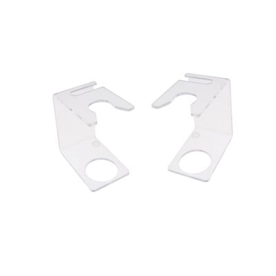 LIFKOME 2Pcs Brush Base Holder Transparent Mane Brush Rack for Men for Home Travel Prolongs Brush Life Fits Shaving Brushes