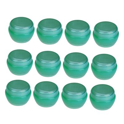 NIYANGLE 12pcs Mushroom Shape Travel Bottles Sift Bottles for Cosmetics Creams Ointments Sealed Lid Portable Packaging Containers