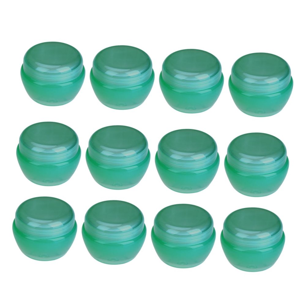 NIYANGLE 12pcs Mushroom Shape Travel Bottles Sift Bottles for Cosmetics Creams Ointments Sealed Lid Portable Packaging Containers