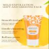 Orange Exfoliating Gel for Face and Body - Brightening Facial Scrub with Jojoba Oil, Gentle Exfoliator for Sensitive Skin, Deep Cleansing Moisturizing Gel-50g (3 pcs) view 2