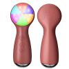 Facial Cleansing Brush, 3in1 Silicone Face Scrubber for Deep Cleaning, 7 Color Facial Scrubber, Rechargeable Face Massage Device with 3 Vibration Speeds, Face Spin Brush for Skincare (Red) view 1