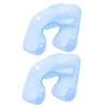Healvian 2pcs Salon Hairdressing Shoulder Cover Plastic for Dyeing view 1