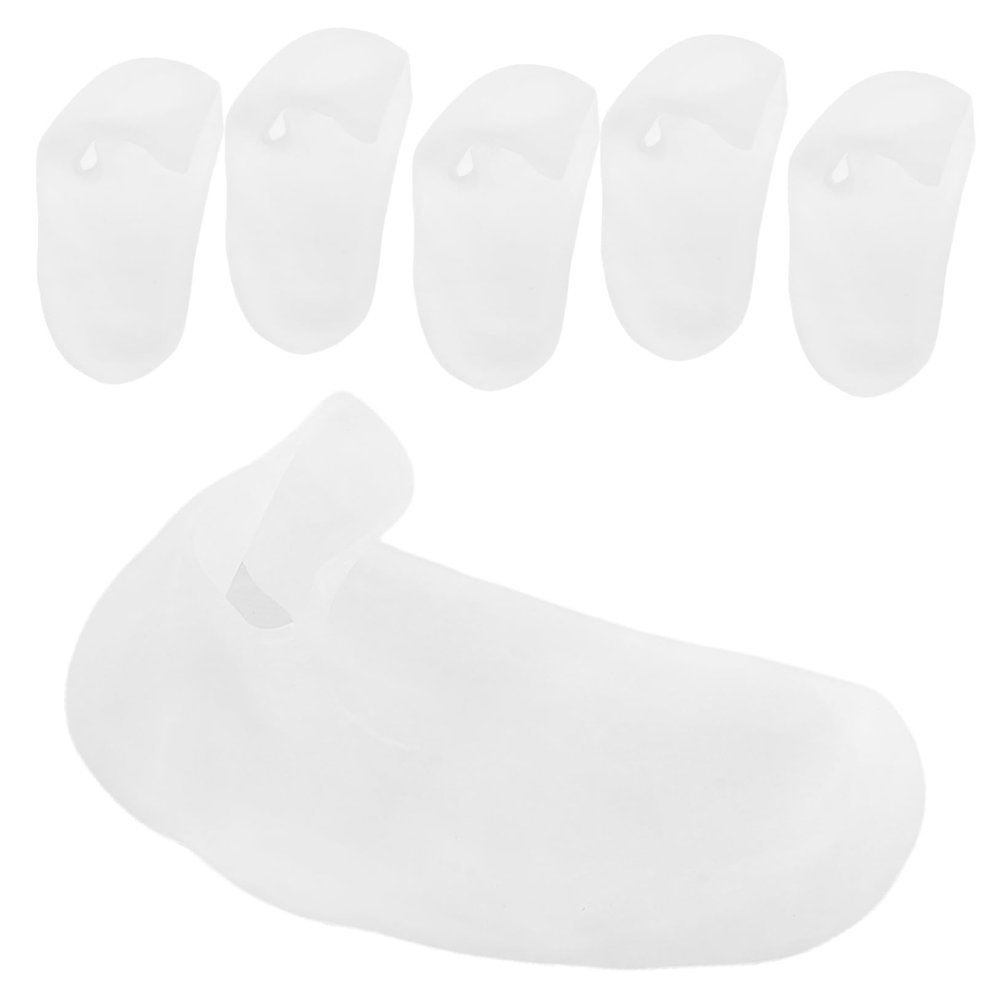 CALLARON 3Pairs Silicone Socks for Foot Care Moisture Socks for Men Softening and Protective Foot Cover for Spa Beach Travel Home Use Fit