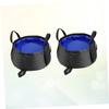 Abaodam 2Pcs Portable Collapsible Wash Bucket Royal Blue Durable Lightweight Foot Wash Basin for Outdoor Camping Hiking Travel Laundry Use Water Container view 4
