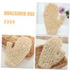Beaupretty 1Pair Sisal Bath Exfoliating Gloves Natural Loofah Mitts for Dead Skin Removal Comfortable Fit Reusable Body Scrub Gloves for Smooth Skin Care view 3