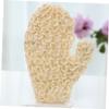 Beaupretty 1Pair Sisal Bath Exfoliating Gloves Natural Loofah Mitts for Dead Skin Removal Comfortable Fit Reusable Body Scrub Gloves for Smooth Skin Care view 4