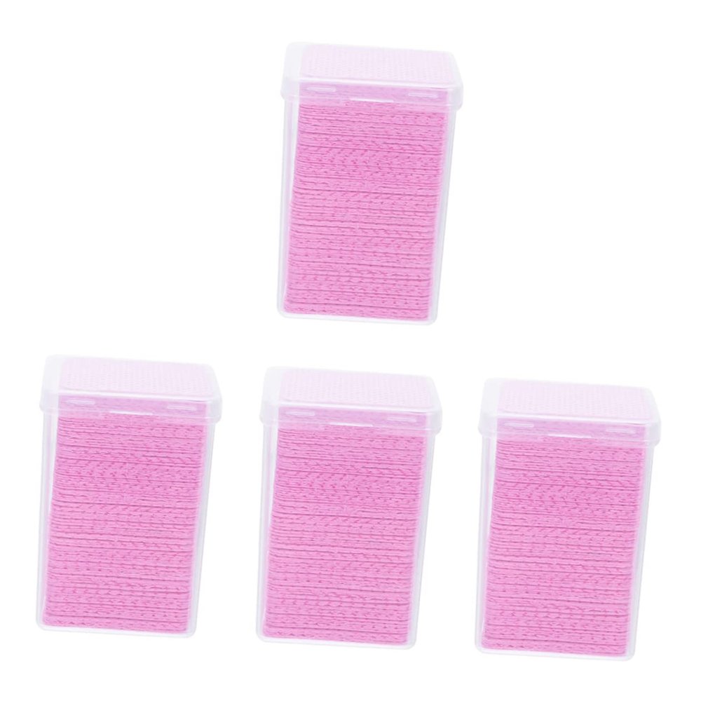 PartyKindom Grafting Eyelash Glue Cleaning Wipes 800-Count Pads for Glue Remover Cleaning Tool for Salon and Home Use