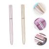 WRITWAA 2Pcs Double Ended Lipstick Applicator Makeup Brush Travel Friendly Lip Brushes with Caps for Smooth Lip Lines Durable Makeup Tool for Professionals and Everyday Use view 4