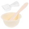 DEARMAMY 1Set Silicone Facial Mask Mixing Bowl DIY Tool Kit for Masks Hair Oil Safe Odorless Silicone Material Easy to Hold Applicator for Skincare and Beauty view 1