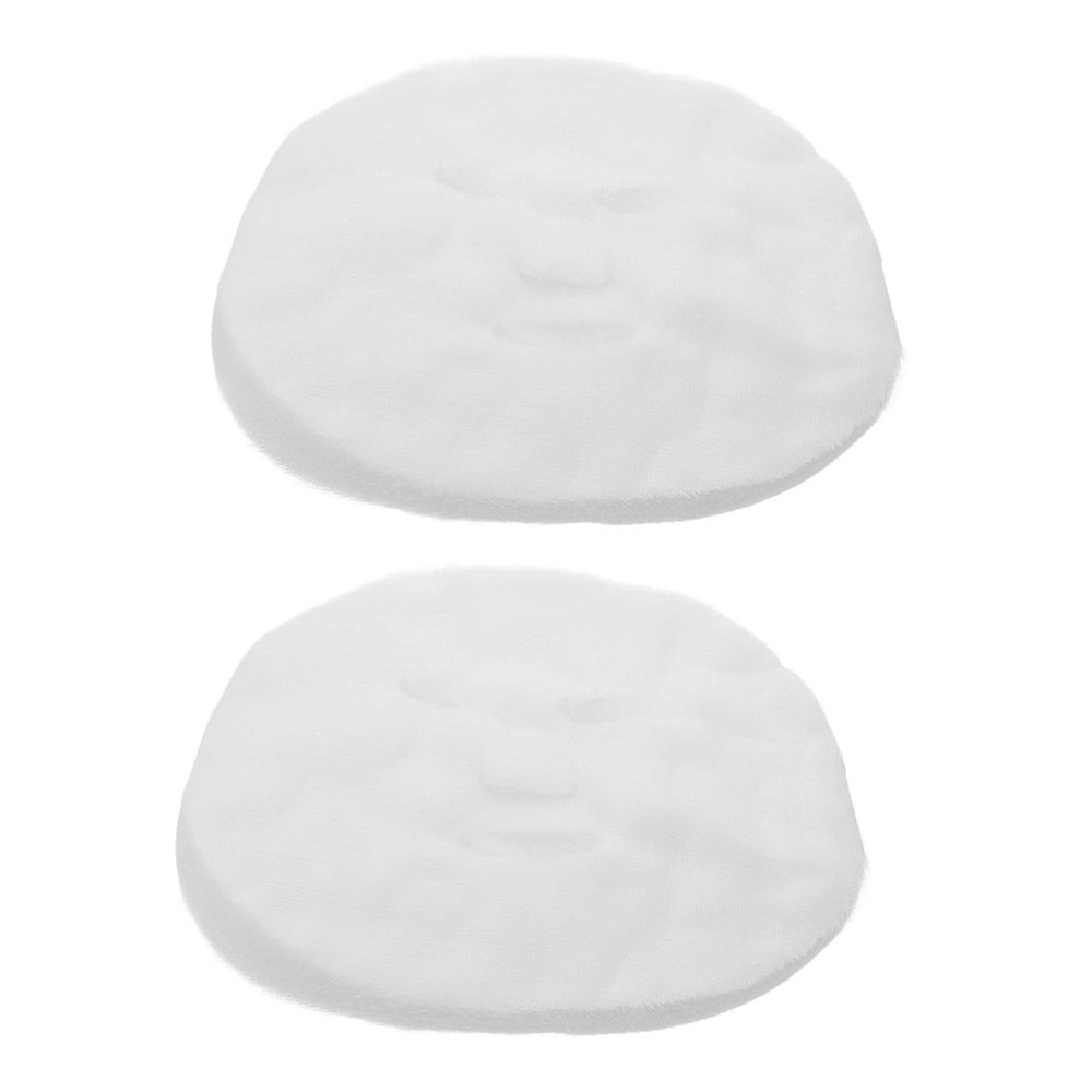 CALLARON 100pcs Round Facial Mask Sheets Soft Moisture Gauze for DIY Skincare Professional Salon Use for Women Hydrating Nourishing