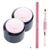 Nail repair kit transparent crystal, nail repair protection gel, used for broken, cracked, split, fragile nails, ideal solution emergency (2 pieces of repair glue+1 glue taking pen) view 1