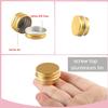 GZYNTT 50 Pcs 5ml - D26mm x H15mm Aluminium Tin with Lids, Gold Aluminium Tin Jars with Lids, Lip Balm Tins, DIY Cosmetic Container Pots for Candle Soap Cream Salves view 2