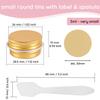 GZYNTT 50 Pcs 5ml - D26mm x H15mm Aluminium Tin with Lids, Gold Aluminium Tin Jars with Lids, Lip Balm Tins, DIY Cosmetic Container Pots for Candle Soap Cream Salves view 3