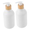Cabilock 2pcs Press The Cleaning Bottle Refillable Jar Lotion Container Shampoo Conditioner Dispenser Sturdy Bottle view 1