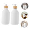Cabilock 2pcs Press The Cleaning Bottle Refillable Jar Lotion Container Shampoo Conditioner Dispenser Sturdy Bottle view 4