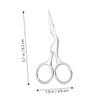 Beavorty 2Pcs Eyebrow Grooming Tool Precision Scissors and Brush Comb Kit for Easy Eyebrow Trimming for Styling and Detailing Durable Non Slip Grip view 2