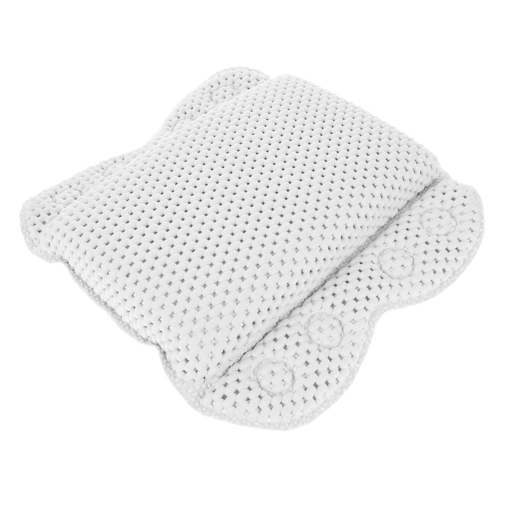 Beatifufu Comfortable Bathtub Pillow with Strong Suction Cups Compact Bath Headrest Cushion for Spa and Hotel Use and Soaking Tub Accessory