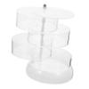 ABOOFAN Multi Rotating Organizer Storage Case for Makeup Trinkets More Space Saving Clear Display Stand for Bedroom Office Use Design view 1