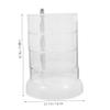 ABOOFAN Multi Rotating Organizer Storage Case for Makeup Trinkets More Space Saving Clear Display Stand for Bedroom Office Use Design view 2