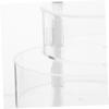 ABOOFAN Multi Rotating Organizer Storage Case for Makeup Trinkets More Space Saving Clear Display Stand for Bedroom Office Use Design view 3