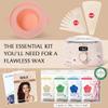 KOTAMU Waxing Kit for Women & Men, Wax Warmer for Hair Removal, Digital Wax Kit with Silicone PotIdeal for Face Eyebrow Arm Legs Armpit &Sensitive Skin, Waxing Machine for Home Salon Use- Cherry view 3