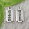 560pcs Tibet Silver Razor Blade 16x7mm B5160 view 1