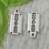 560pcs Tibet Silver Razor Blade 16x7mm B5160 view 2