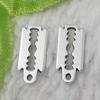 560pcs Tibet Silver Razor Blade 16x7mm B5160 view 3