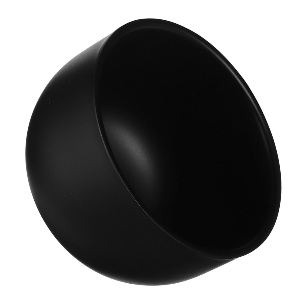 Beaupretty Double Layer Stainless Steel Shaving Bowl for Men Compact Black Shaving Soap Mug Metal Shaver Bowl Brush Holder