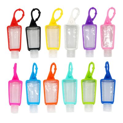 FRCOLOR 1Set Silicone Protective Sleeve for Travel Bottles Stylish Design Strap for Essential Oils and Perfumes Portable Bottle Cover