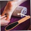 CALLARON 2Pcs Wooden Handle Foot Files Exfoliating Scrub for Removal Durable Foot Care Tool for Men Women for Professional Home Pedicures view 4