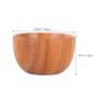 Amosfun Men Wooden Shaving Bowl Stylish Beard Care Accessory for Rich Lathering for Wood Design for Bathroom Travel view 2