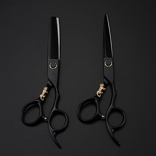 440c Steel Hair Cutting Scissors, Sharp Hairdressing Scissors, Ergonomic Hair Cutting Scissors, Anti-Split End Thinning Scissors, Professional Salon Scissors