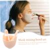 Healvian 1Set DIY Face Mask Mixing Bowl Skincare Tools with Applicator Spatula for Home and Salon Use Smooth Surface for and Mixing view 3