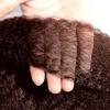 Dokksiiia Dark Brown Kinky Straight Human Hair Bundles Color #4 Yaki Straight Bundles Brazilian Chocolate Brown Weave Double Weft Hair Extensions 18 20 22 Inch Soft & Thick view 4