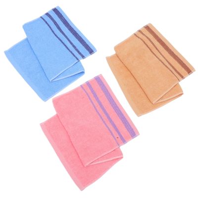 Amosfun 3Pcs Cotton Hand Towels Highly Absorbent Quick Drying Face Towels for Bathroom Kitchen Gym Gentle Skin Easy Care with Elegant Jacquard Design